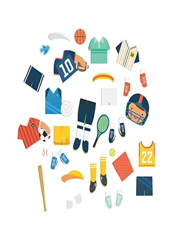 بيتي كولاج بيتيت كولاج - نجم رياضي - تألق - لعبة تلبيس مغناطيسية مع قطع مغناطيسية قابلة للمزج والمطابقة، مثالية للأعمار من 3 سنوات فما فوق - تتضمن مشهدين و25 قطعة مغناطيسية إبداعية - Image 4